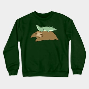 Sloth and Little Alligator Crewneck Sweatshirt